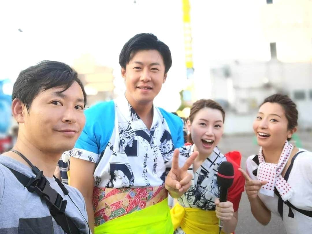 服部未佳さんのインスタグラム写真 - (服部未佳Instagram)「3夜連続夏祭り中継③青森ねぶた祭 きょう開幕しました🔥 リポーター:服部 ディレクター:木邨アナ FD:坂本アナ またまた新山さんに会いました😁  大型ねぶたはもちろん、明日まで出陣する子どもねぶた・担ぎねぶたにもぜひ注目を✨ 青森工業高校ねぶた部の担ぎねぶたをご紹介しました🎶 ねぶた師・内山龍星さんに弟子入りしている林くんを中心に、色合いや細かい作りにこだわって制作。カッコイイ！大型ねぶたに負けない盛り上がりでした😆  夏祭り中継はあっという間に最終日😭とっても楽しい3日間でした🎶ご覧くださった皆さま、ありがとうございました！ 明日のハッピィもぜひ見てくださいね〜😁 #青森ねぶた祭 #青森工業高校 #ねぶた部 #あどばるーん新山 さん #坂本佳子 アナ #木邨将太 アナ #跳人 #クリーミープリズン #3夜連続夏祭り中継 #スーパーJチャンネルABA」8月3日 1時09分 - mikahattori_aba