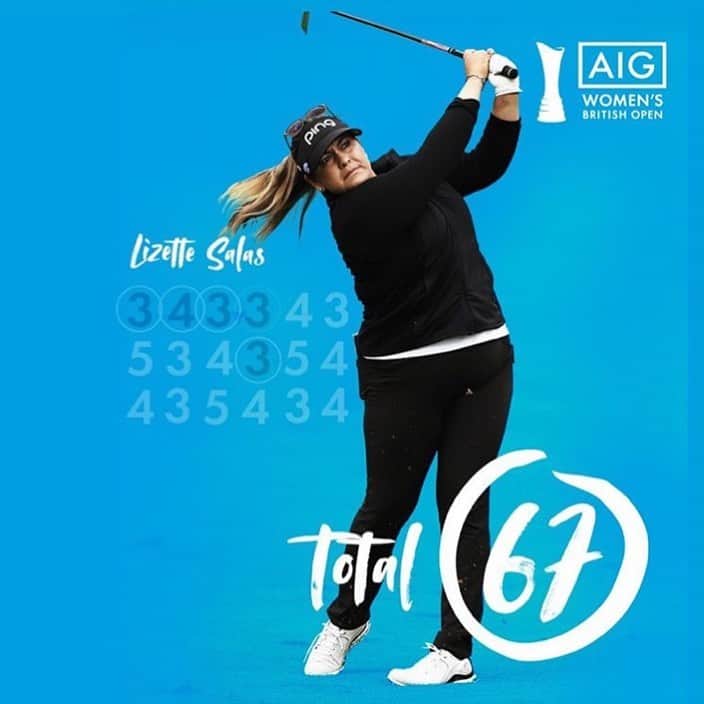 リセット・サラスのインスタグラム：「-8 total (69-67) going into the weekend of this years final major @aigwomensbritishopen #TeamSalas is ready!!」