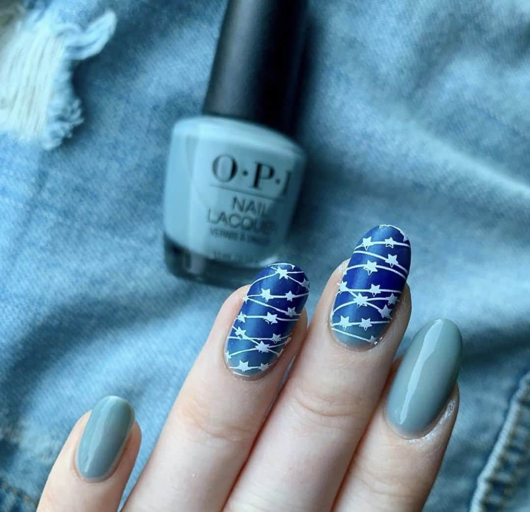 OPIさんのインスタグラム写真 - (OPIInstagram)「When you wish upon a star... wish for this cute nail art 💫 by @thisis.nessa⁠ ⁠ Shade: #RingBareEr from #OPISheers⁠ ⁠ #ColorIsTheAnswer #StarNails #StarNailArt #NailPolish  #SheerNails #NailArt #NailDesign」8月3日 11時20分 - opi