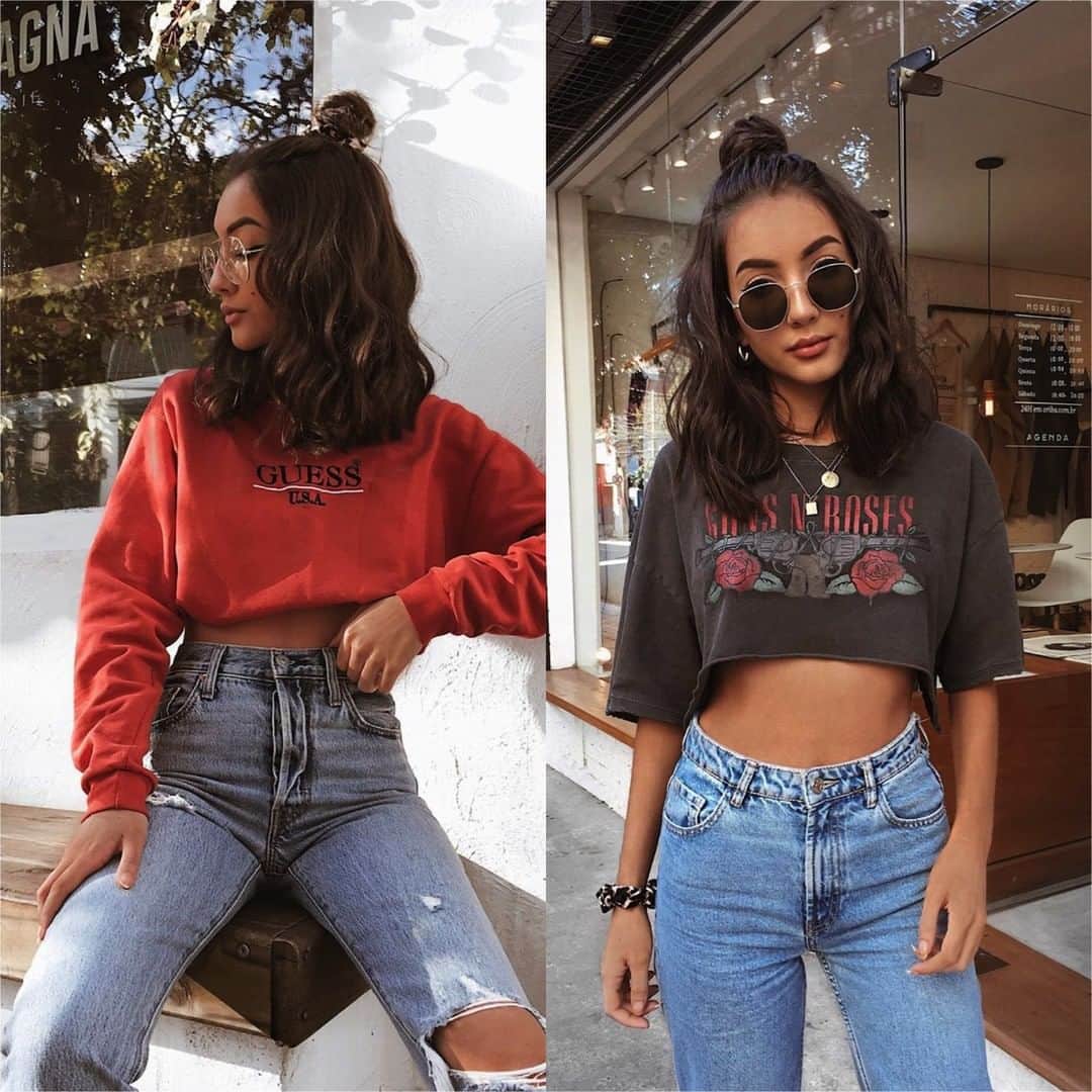 Angel™さんのインスタグラム写真 - (Angel™Instagram)「Left or Right??? credit @evthalia #americanstyle #ootd #outfit #style #fashion #shoppingonline 😍」8月3日 4時01分 - americanstyle