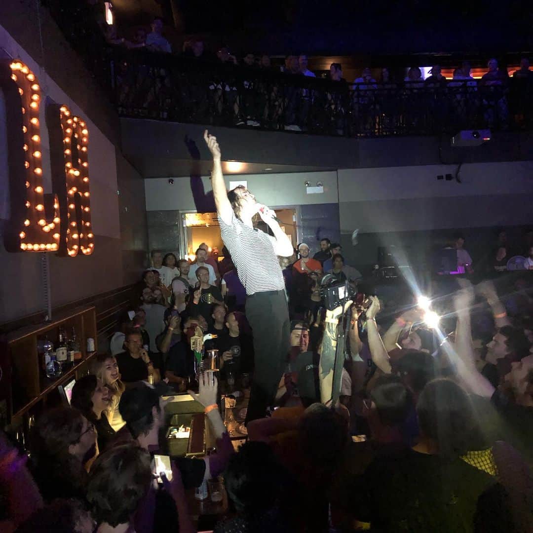 A Place to Bury Strangersのインスタグラム：「Lee Kiernan is a superstar. . . This man has moves」