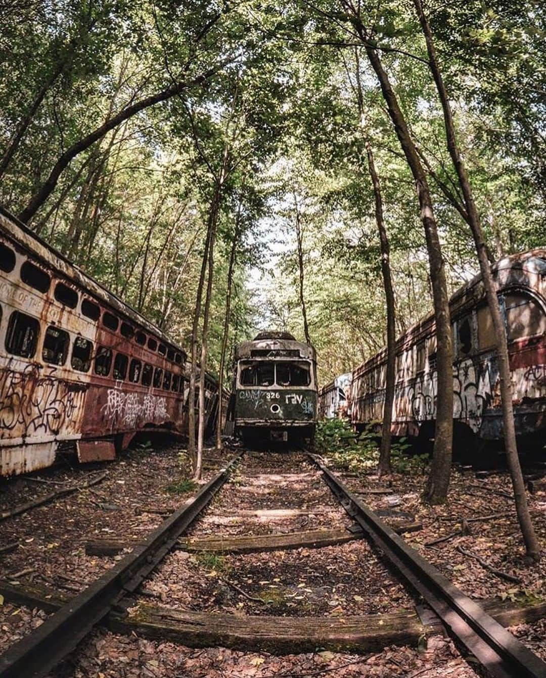 Abandoned Placesさんのインスタグラム写真 - (Abandoned PlacesInstagram)「Abandoned train collection in the United States by @four_one_two」8月3日 5時00分 - itsabandoned