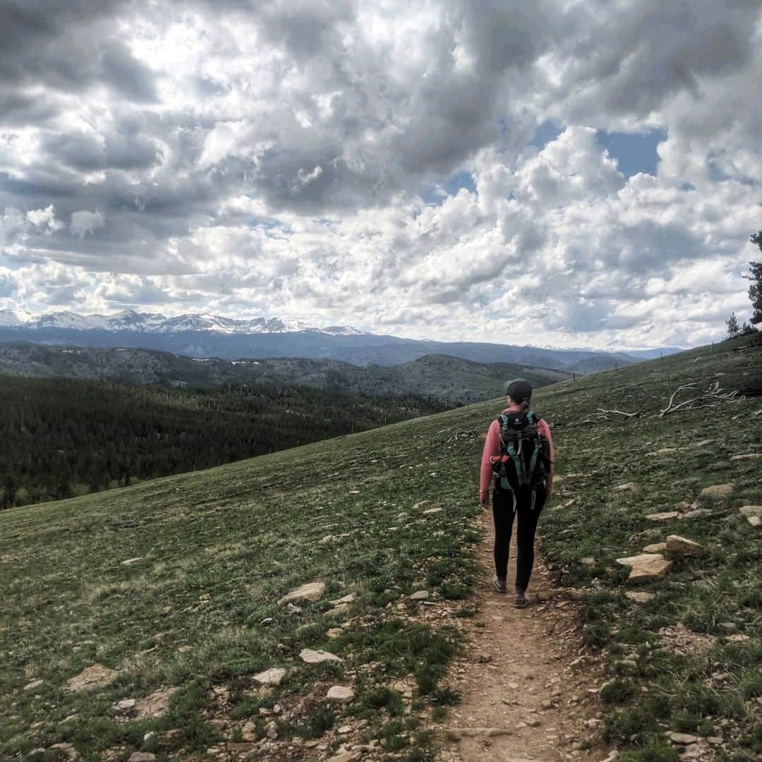 のインスタグラム：「TGIF! Find a place to fill your soul this weekend and tag us in your adventure. -------------------- From Oboz Ambassador Molly Herber @mgherber: "Places like these fill the soul... Wild Iris just outside Lander, WY and looking into the southern Wind River Range. ‍Eastern Shoshone, Cheyenne, and Apsáalooke (Crow) ancestral lands." 📸: @mgherber -------------------- #leadtheway #truetothetrail @obozfootwear #womenwhohike #windrivercountry」