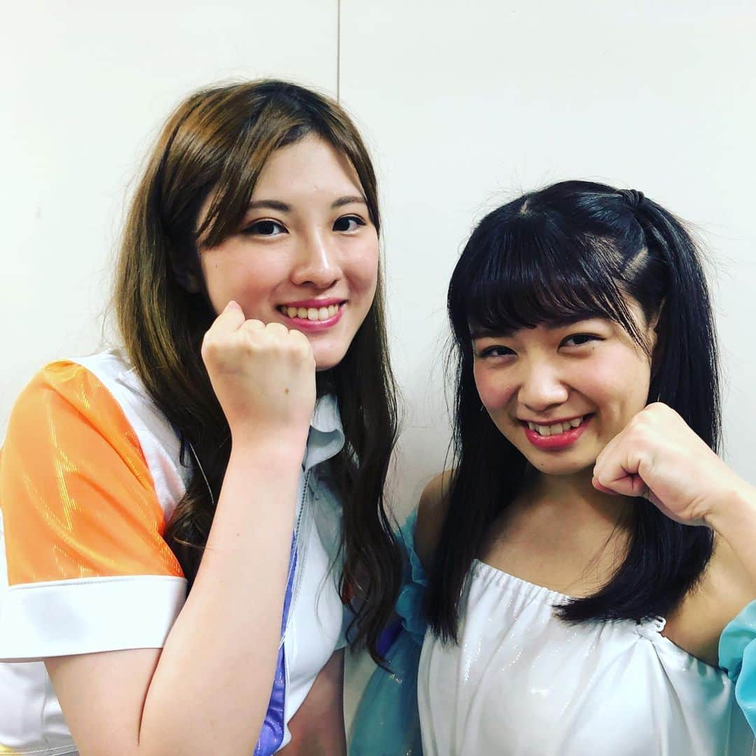 アップアップガールズ (仮)のインスタグラム：「アップアップガールズ（２）高萩千夏 #TIF2019 アームレスリング大会決勝進出です！ 決勝は17時から！DOLLFACTORYです！ この後は15時30分から特典会！ 何処かでマイノリティーコラボブースにもお邪魔します！ #TIF #アプガ2 #アプガ2の夏2019」