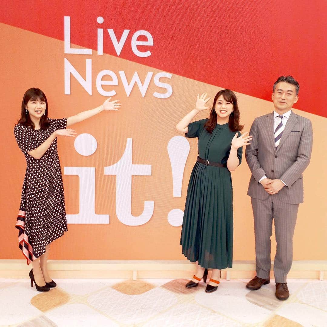 フジテレビ「プライムニュース イブニング」さんのインスタグラム写真 - (フジテレビ「プライムニュース イブニング」Instagram)「きょうとあすは 内田アナがお休みのため、 本日は杉原アナが出演🙂。﻿ 先日、インスタに とってもとっても小さく写っていたのは﻿ この出演のため、番組を見学しに来ていたのです😊。﻿ ﻿ 無事に放送を終えましたが、﻿ 原稿の下読みしていた時のほうが、 元気よくハキハキしていたのに、﻿ 本番はド緊張してしまい、えらく大人しめに😔😔。﻿ 残念過ぎるぅぅ😣😣。﻿ 原稿をめくる手も震えていたそう💦。﻿ ﻿ 放送が終わってホッとしたのか 開放感満載の笑顔😁。﻿ ﻿ #ワクワク﻿ #ドキドキ﻿ #ガクガク #緊張﻿ #ぐったり﻿ #笑顔﻿ ﻿ #竹内友佳﻿ ワンピース #MaxandCo @maxandco﻿ #奥寺健 @fujitv_announcer﻿ #杉原千尋　﻿ ワンピース #adelly ﻿ピアス #abiste @abiste_official #内田嶺衣奈 @reina.uchida﻿ ﻿ #加藤綾子 #風間晋 #木村拓也 #酒井千佳 #荘口彰久 #副島淳 #福原直英 #佐々木恭子 #小澤陽子 #海老原優香 #安宅晃樹 ﻿ #フジテレビ #アナウンサー #ライブニュースイット」8月3日 21時05分 - livenews_it