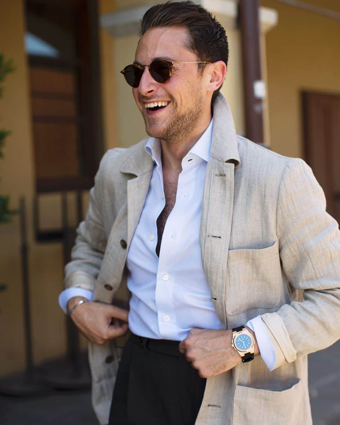 スコット・シューマンのインスタグラム：「Relax Saturday in Florence」