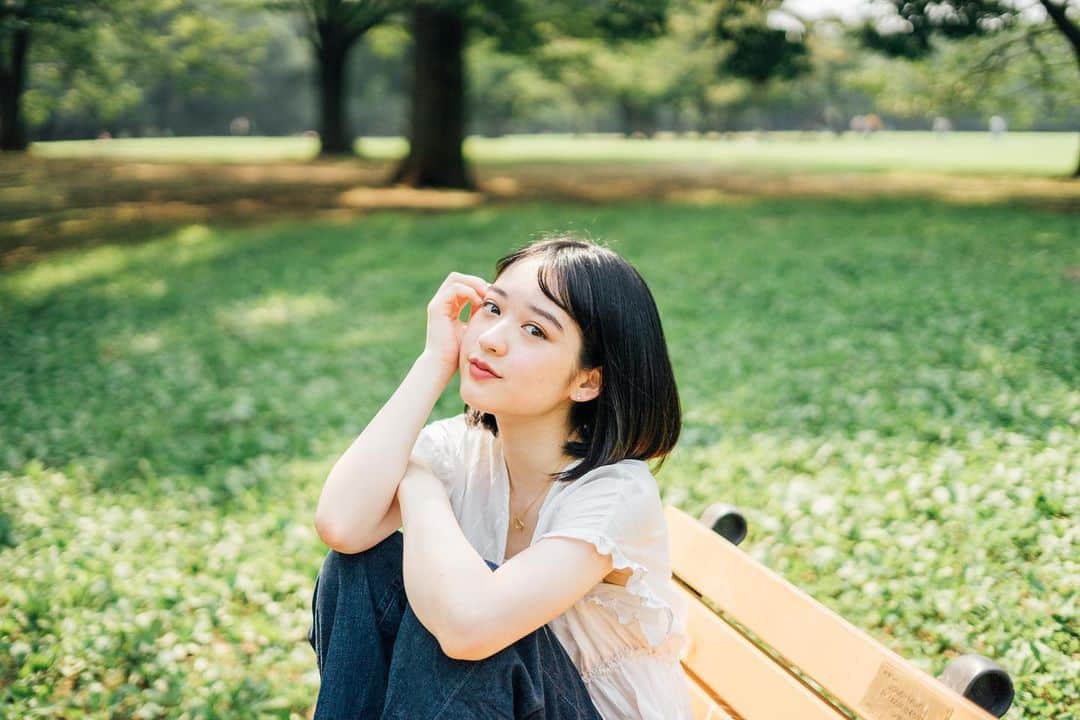 のインスタグラム：「撮ってもらった🌞🍀」