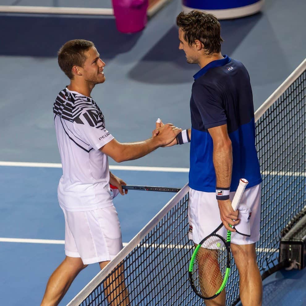 ギド・ページャのインスタグラム：「Hoy no se pudo, di todo lo que tenía pero enfrente tuve a una pared que jugó bárbaro. Felicitaciones @dieschwartzman te lo mereces, ahora para Montréal, muchas gracias por los saludos de siempre」