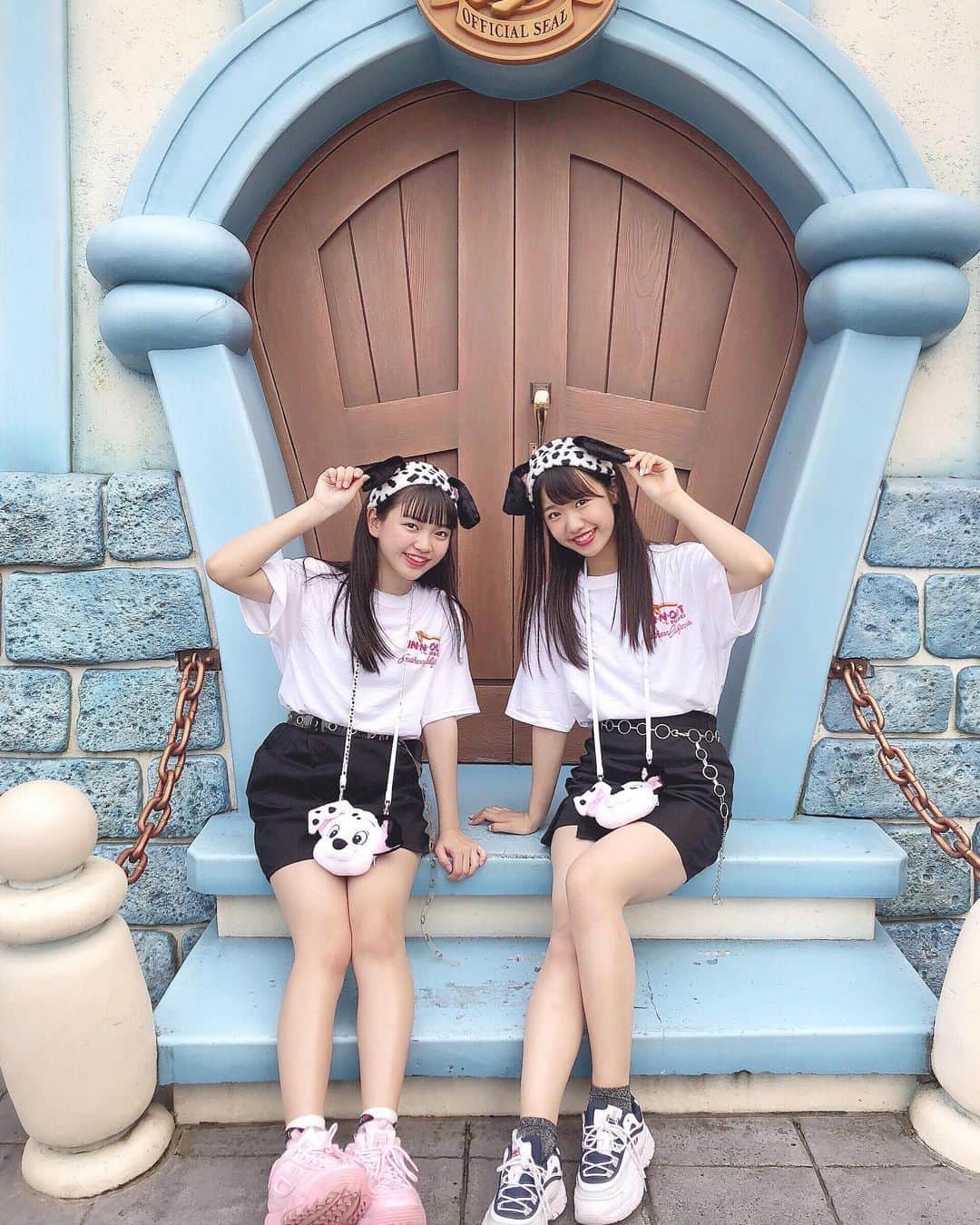 鈴木遥夏さんのインスタグラム写真 鈴木遥夏instagram ひめりとダルメシアンコーデしてみましたぁ ディズニーランドに行ってきたよ 楽しかった W ラストアイドル ディズニーランド ダルメシアンコーデ 8月3日 17時分 Haruka4227