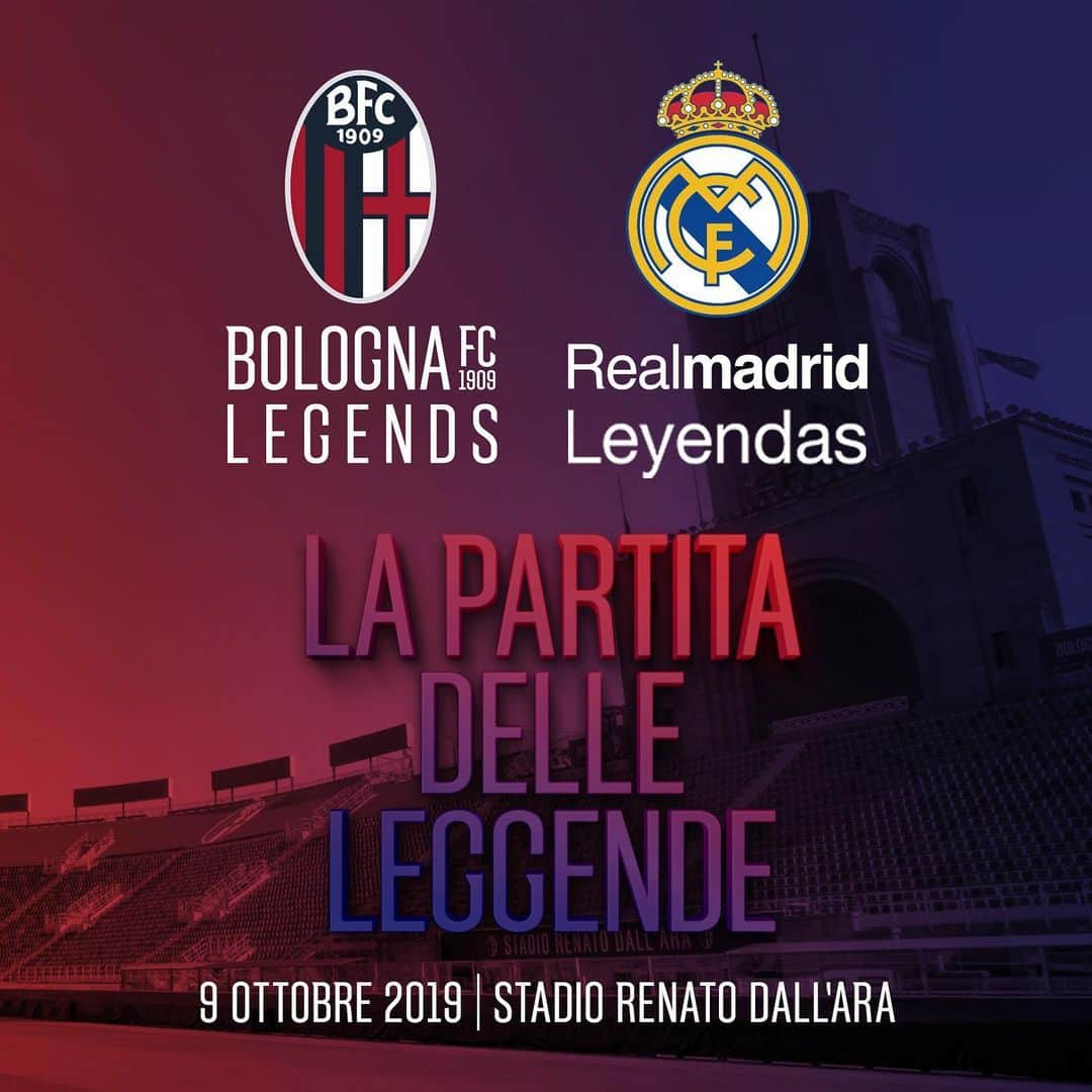 ボローニャFCさんのインスタグラム写真 - (ボローニャFCInstagram)「📜 | UFFICIALE: Per i nostri 1️⃣1️⃣0️⃣ giocheremo una partita epica 🆚 Real Madrid Leyendas 🤩🤩🤩 #WeAreOne」8月3日 18時23分 - officialbolognafc