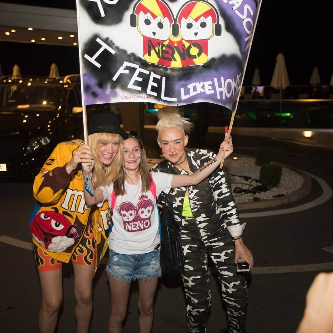 NERVOさんのインスタグラム写真 - (NERVOInstagram)「It was our first time visiting Macedonia last night and what a night it was!! @ohrid_calling you guys were unreal! It was also great to meet you @nervomacedonia 💋💋 ❤💛❤💛💫💫」8月3日 18時44分 - nervomusic