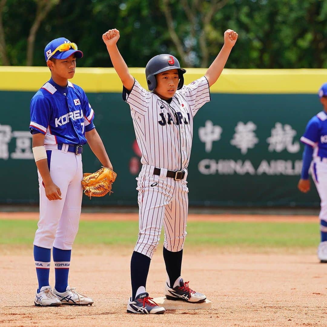 侍ジャパンさんのインスタグラム写真 - (侍ジャパンInstagram)「⠀ 第5回 WBSC U-12 ワールドカップ スーパーラウンド 第2戦 日本 8x - 7 韓国  延長の末、韓国にサヨナラ勝ち👍 初の決勝進出を決める‼️ ⠀ ⠀ #侍ジャパン #U12代表 #ワールドカップ #川越昂太郎 #江尻慎太郎 #坂本慎太郎 #生田目博之介 #桑元信祐 #片岡大瑠 #青木朔真 #髙橋昇聖 #川下晃汰」8月3日 18時54分 - samuraijapan_official