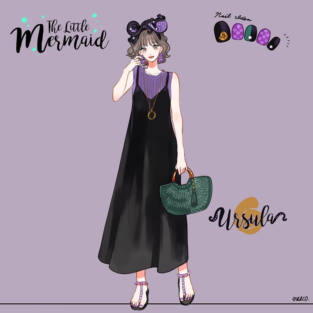 みーこさんのインスタグラム写真 みーこinstagram アースライメージコーデ イラスト イラストグラム イラストレーター イラストエッセイ ファッション ファッションコーデ ファッションイラスト ディズニー ディズニーバウンド バウンドコーデ