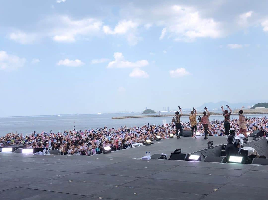 和田颯さんのインスタグラム写真 - (和田颯Instagram)「a-nation福岡ありがとうございました☺︎ 最高に夏感じたー！！」8月3日 19時31分 - da_ice_hayate_wada