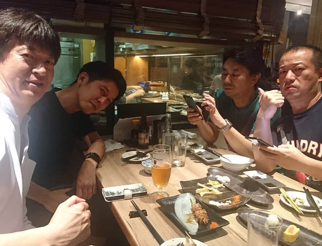 森川亮のインスタグラム：「先週の役員飲み。」