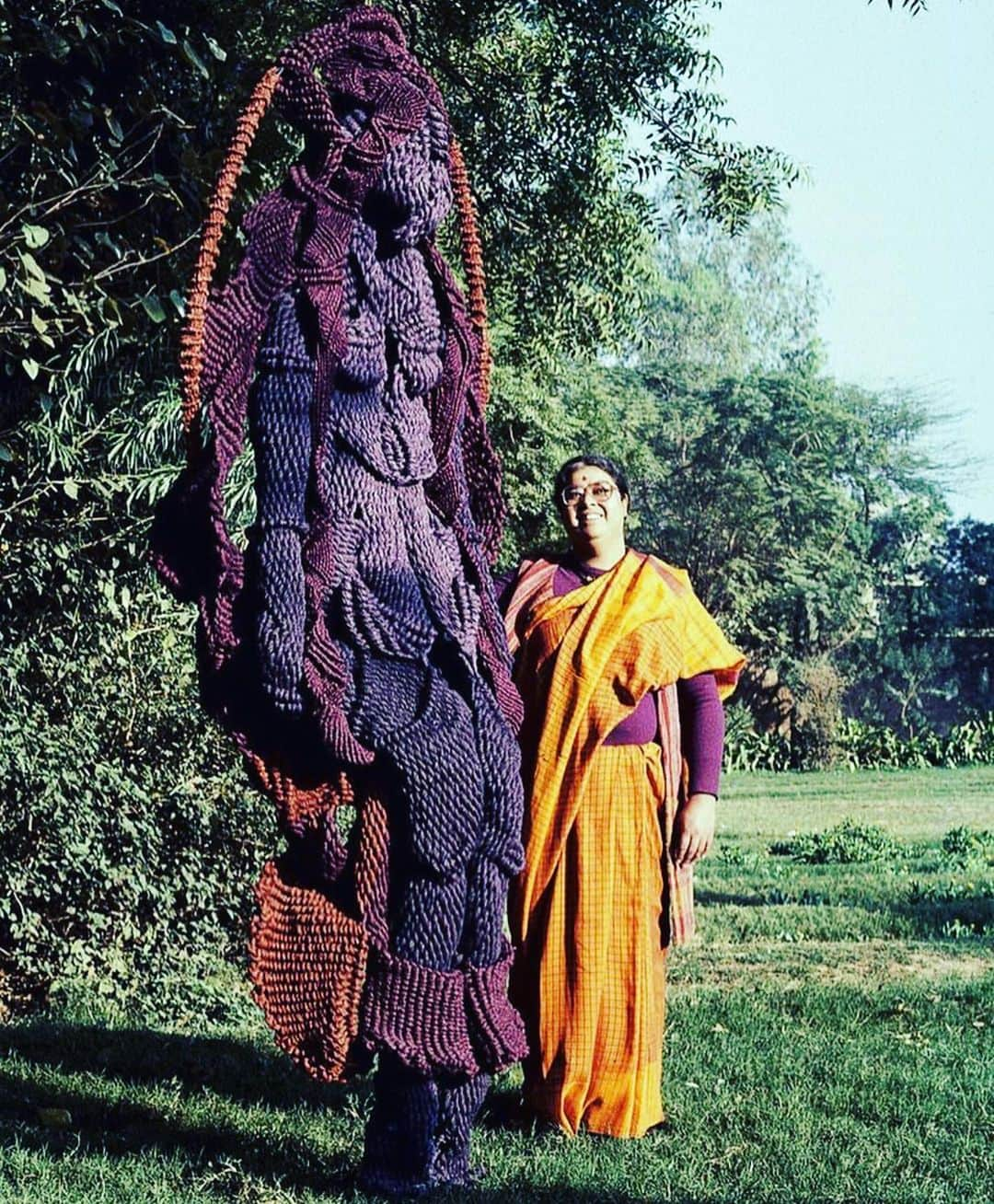 トームさんのインスタグラム写真 - (トームInstagram)「Woman On A Swing #1989 #MrinaliniMukherjee (1949-2015)  Go and see her truly singular vision at #PhenomenalNature #MetBreuer #MetMuseum #Indian #art #madebywomen」8月4日 7時12分 - tomenyc