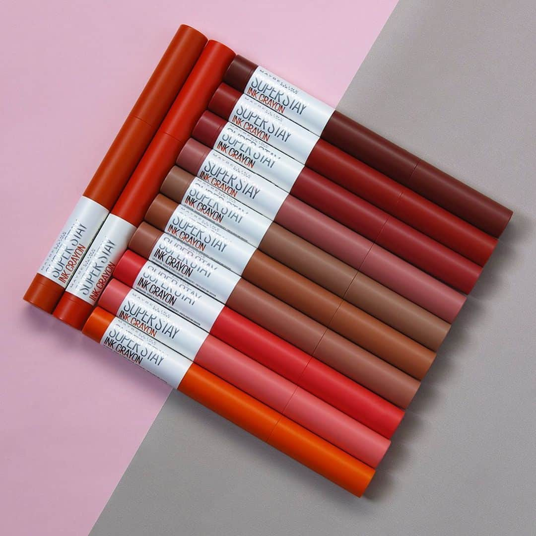 Maybelline New Yorkさんのインスタグラム写真 - (Maybelline New YorkInstagram)「The NEW #superstayinkcrayon comes in 12 stunning shades, applies easily and lasts up to 8 hours. Leave some 💞 in the comments if these are your new go to lippies!」8月3日 22時21分 - maybelline