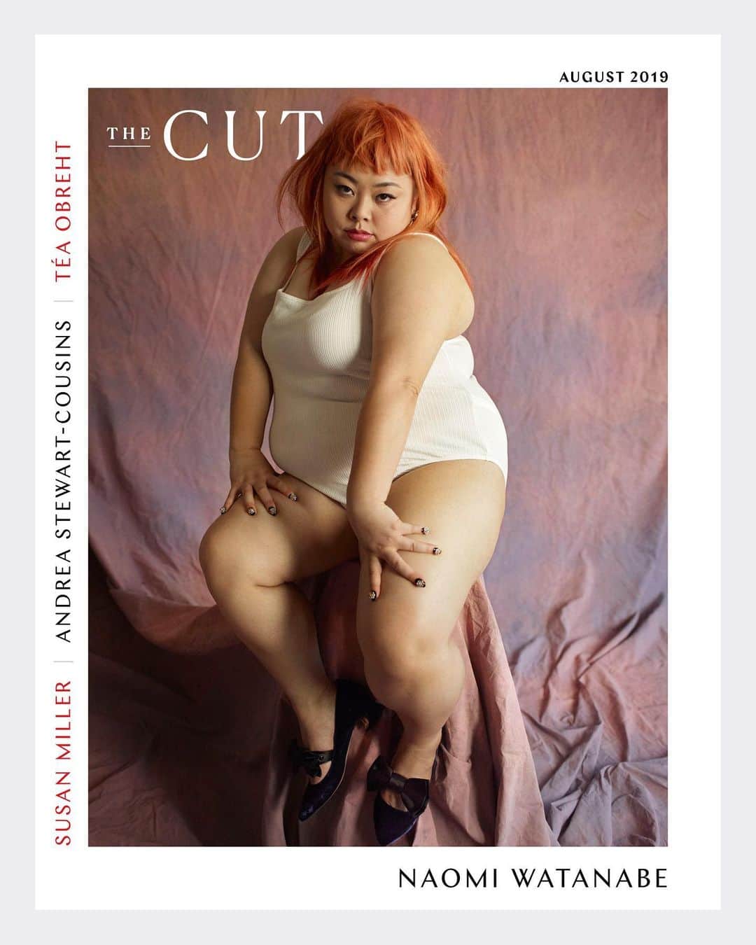 稲木ジョージのインスタグラム：「Make some room for @watanabenaomi703 ✨The digital cover girl of @thecut August issue🔥🔥 Photographs by @catherineservel Photography Direction by @lradel Styled by @yeyoungkim9 Makeup by @seongheeparkmakeup Hair by @tetsuyayamakata Nails by @nailsbymei  HUGE THANKS to @kathleenhou and my @chupsterette ❤️」