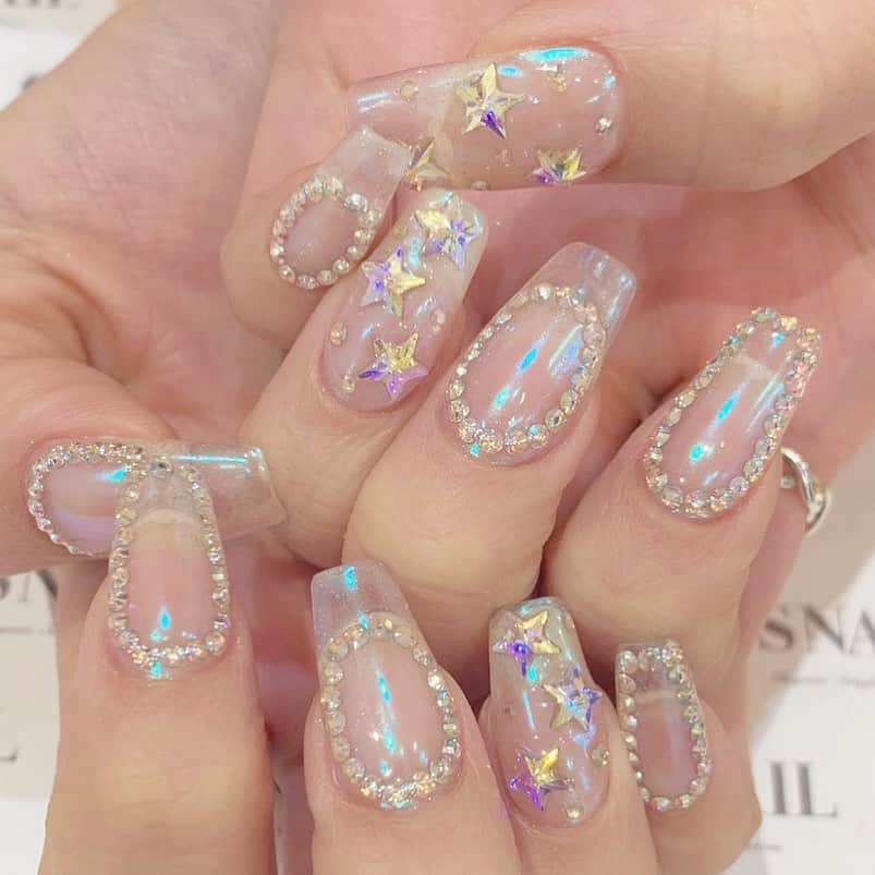 esNAILさんのインスタグラム写真 - (esNAILInstagram)「人気のクリアネイル💧💧💧 . . . #nail#nails#nailart#naildesign#esnail#esnail_shibuya#gelnail#ネイル#エスネイル#ジェルネイル#esネイル#ネイルデザイン#美甲#tokyo#shibuya#newnail#渋谷店#新宿店#吉祥寺店#大宮店#名古屋店#大阪店#福岡店 @esnail_la」8月3日 22時47分 - esnail_japan