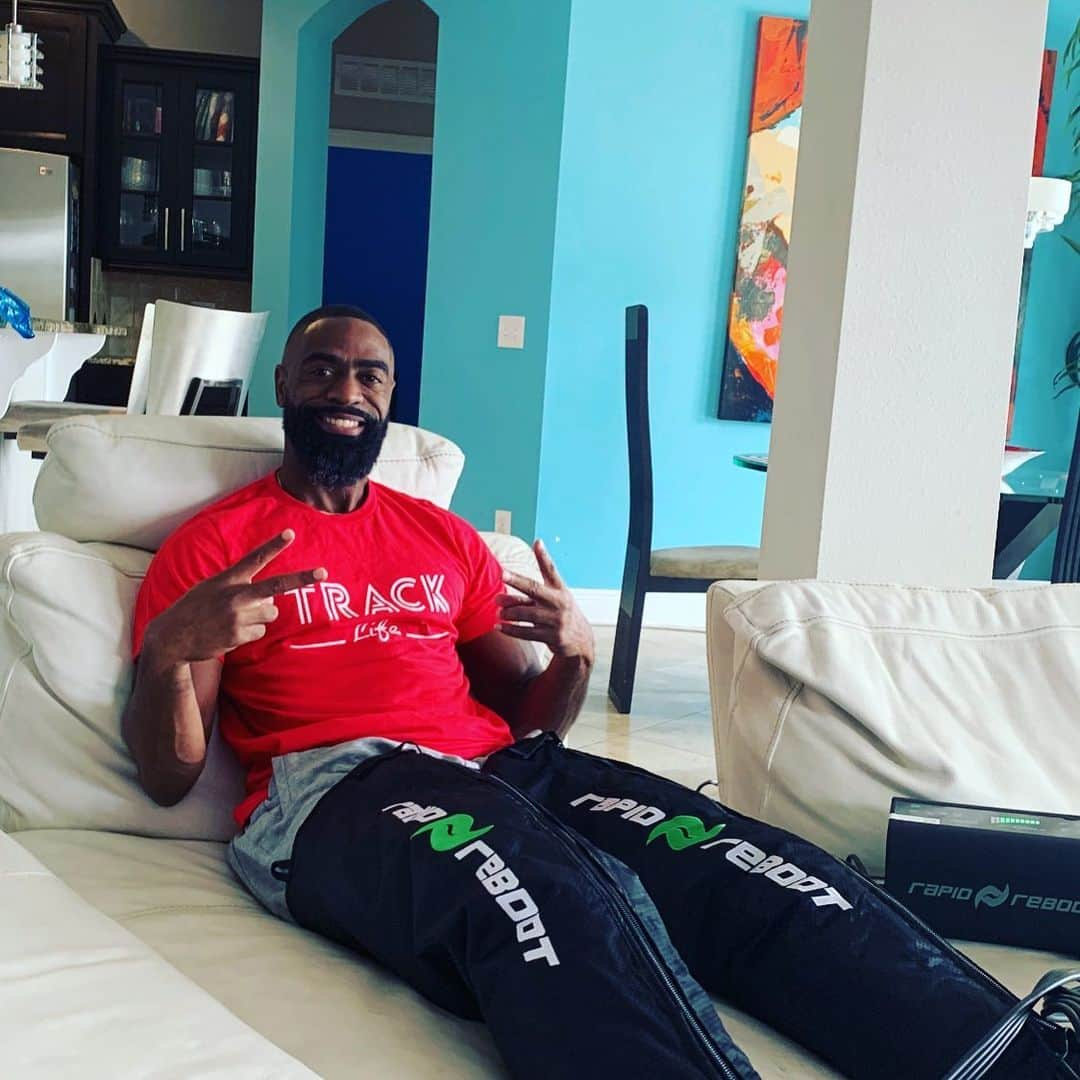 タイソン・ゲイのインスタグラム：「First I want to congratulate everyone who is going to the track and field world champs. This is the first step to history being made. Athletes don’t slack on your recovery continue to work hard and recover as fast as possible. Thanks @rapidreboot  #speed #recovery #healthy #worldchamps #olympics #2020」