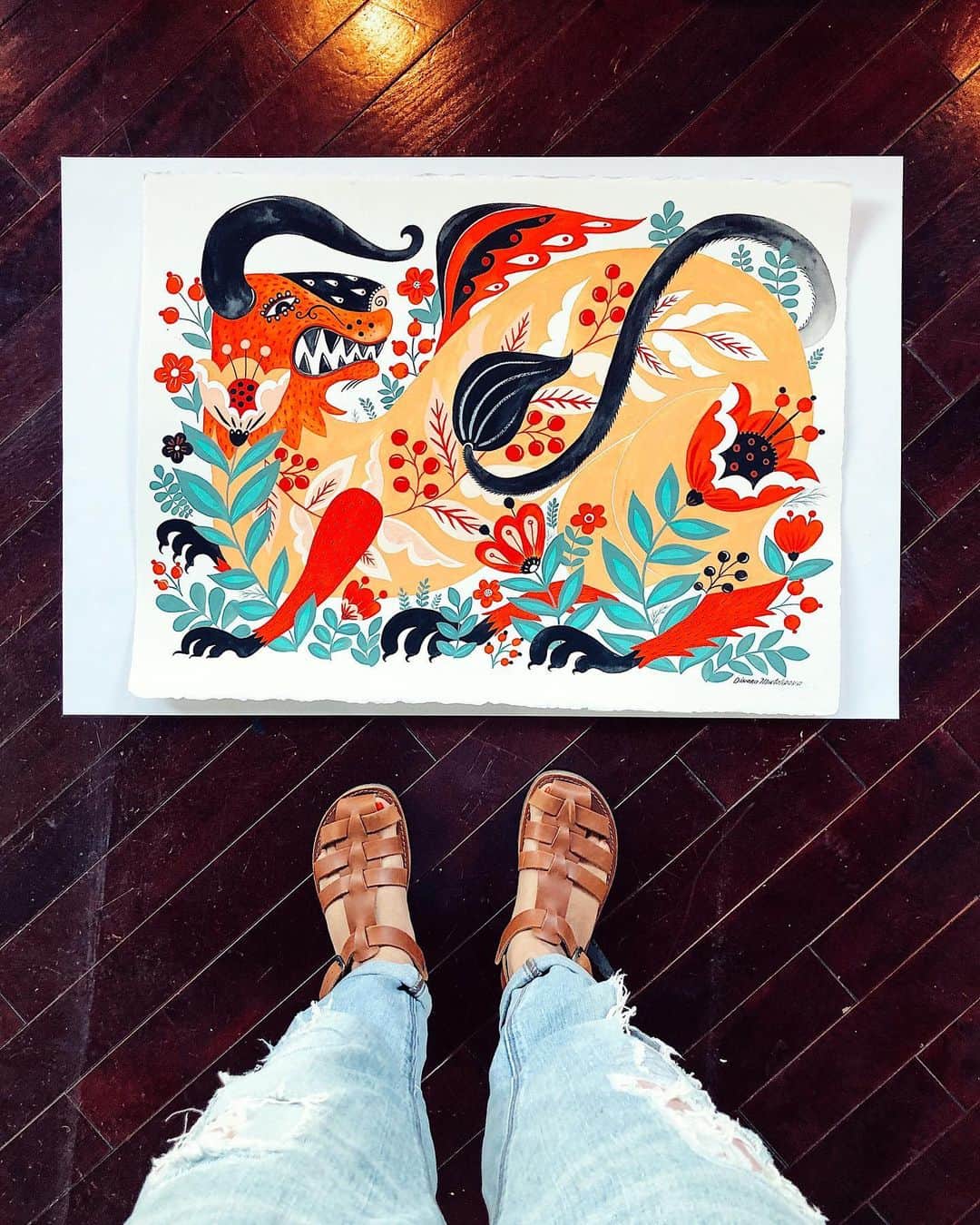 Dinara Mirtalipovaのインスタグラム：「Finally framed these beasts #mirdinaragallery」