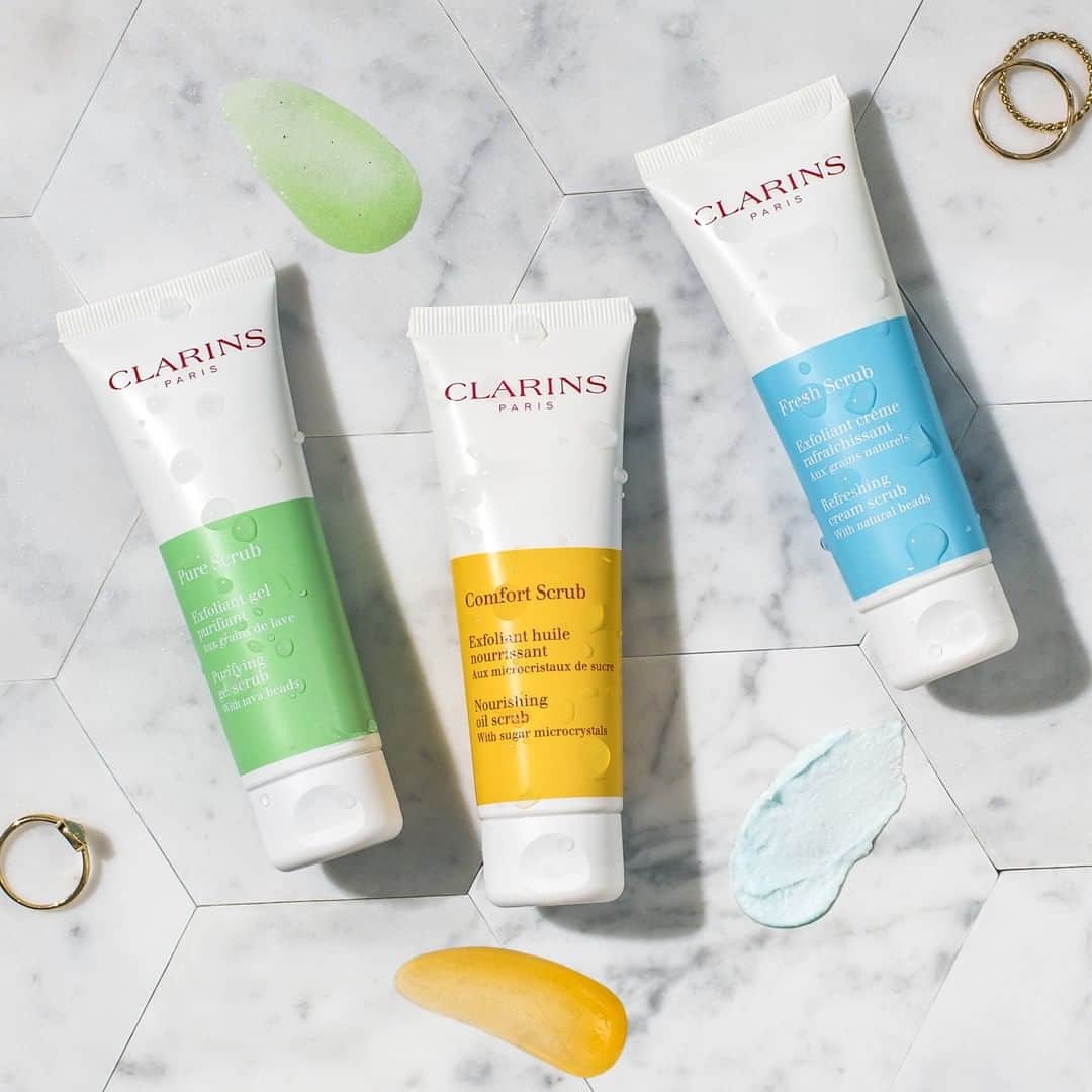 ClarinsUKさんのインスタグラム写真 - (ClarinsUKInstagram)「A face scrub for every skin type, whether it's feeling tight and dehydrated one day, or oily the next. #ClarinsScrubs #ItsAllAboutYou」8月4日 16時00分 - clarinsuk