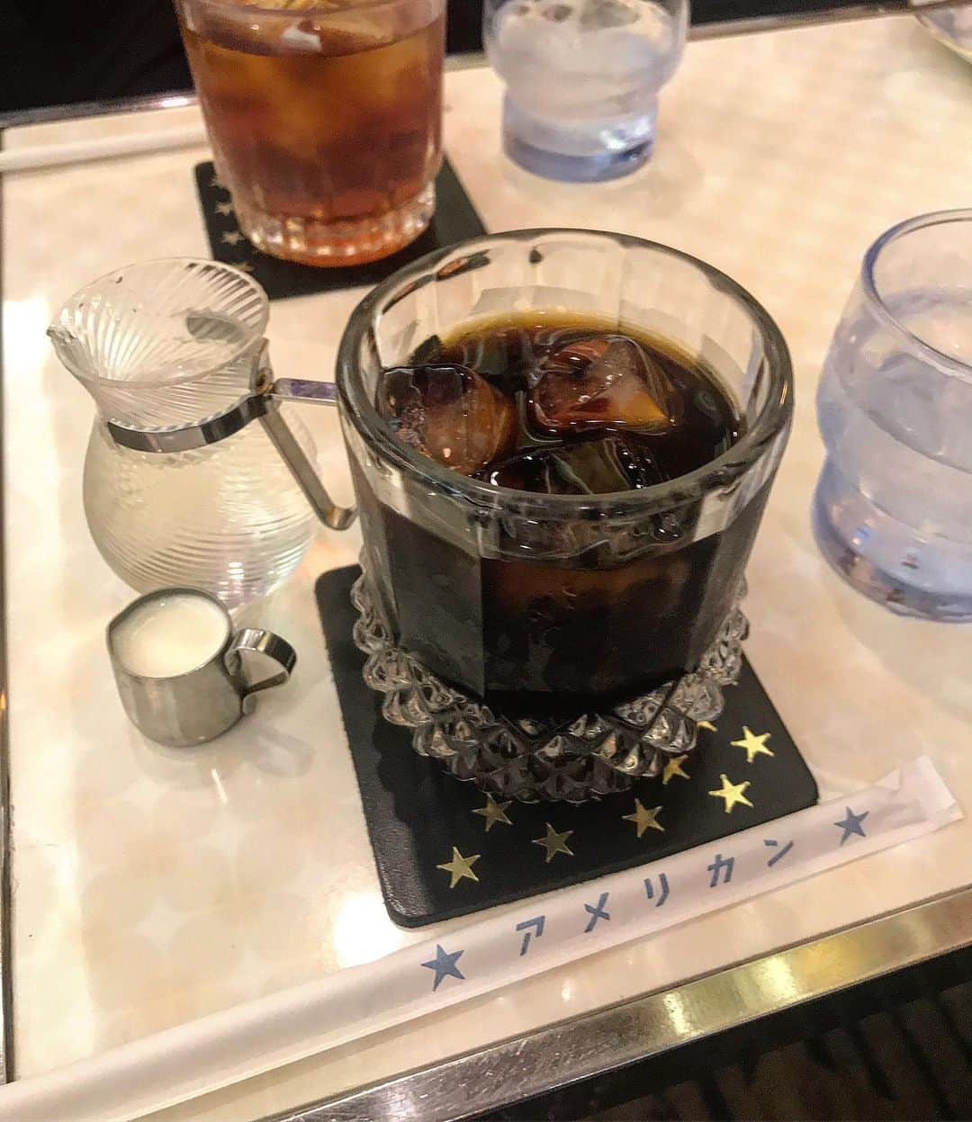 下野佐和子さんのインスタグラム写真 - (下野佐和子Instagram)「Coffee time🌻👌🏼✨ #osaka #喫茶アメリカン #千日前商店街 #コーヒー #レトロ喫茶 #午後からも頑張ろう 👍🏻‼️」8月4日 16時04分 - osawadon_sawako