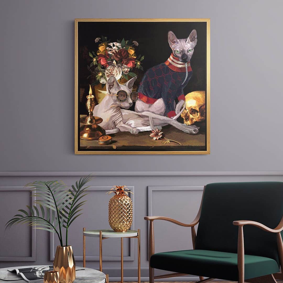 The Oliver Gal Artist Co.さんのインスタグラム写真 - (The Oliver Gal Artist Co.Instagram)「Calling all #catpeople to celebrate #NationalCatDay 😻 #meow  Swipe to learn more about our framed option and sizes! #olivergal」8月4日 10時01分 - olivergalart