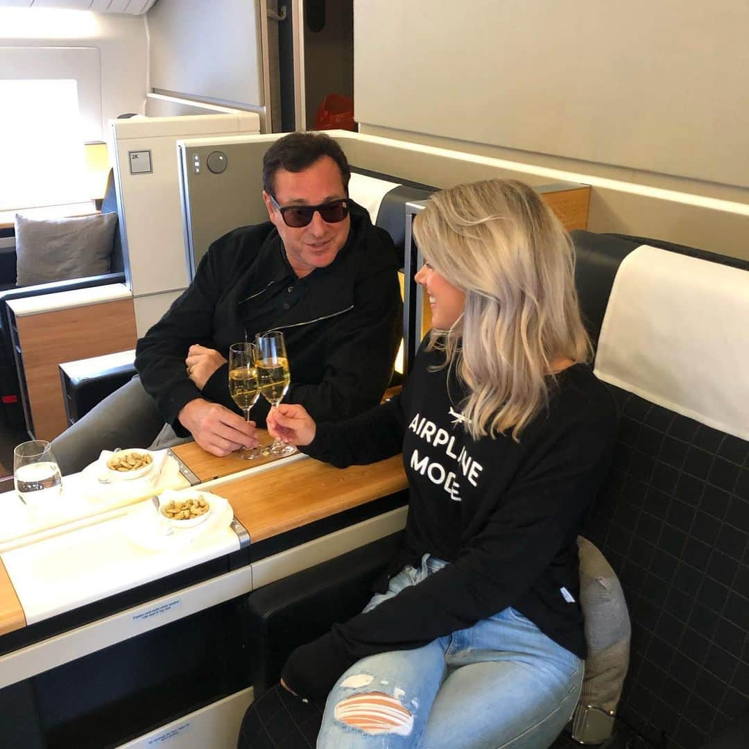 ボブ・サゲットさんのインスタグラム写真 - (ボブ・サゲットInstagram)「Man, this coach @flyswiss is over the top. Okay, it’s first class and I need that kind of room when I get overly excited and go on a romance vacay with my wife, Kelly Rizzo, aka @eattravelrock -As we embark on our journey to Switzerland 🇨🇭 - It’s like our honeymoon all over again, except this time focusing on watches and cheese. #flyswiss」8月4日 11時10分 - bobsaget