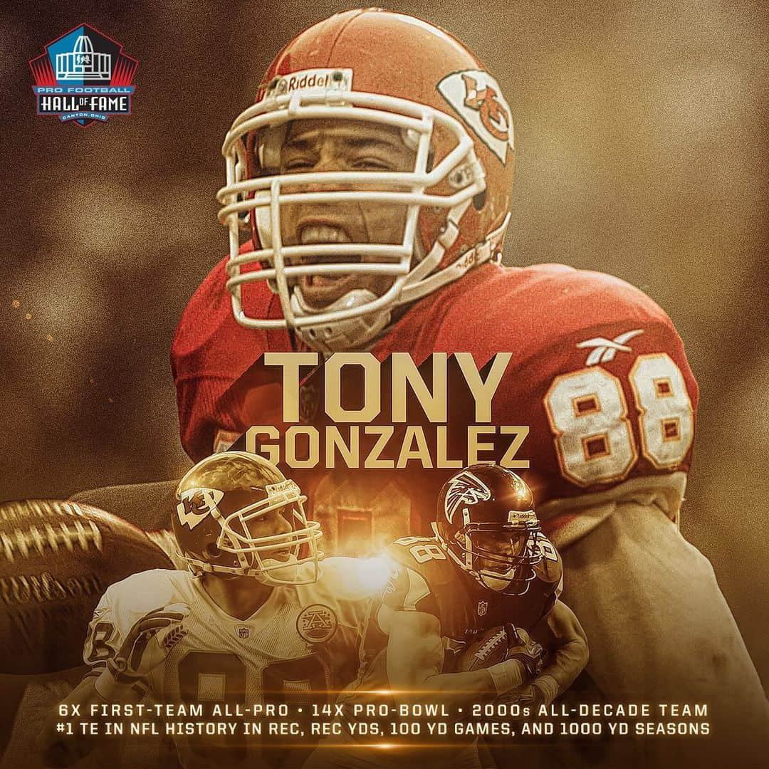 NFLさんのインスタグラム写真 - (NFLInstagram)「Your favorite tight end’s favorite tight end. Welcome to Canton, Tony. #PFHOF19」8月4日 12時08分 - nfl