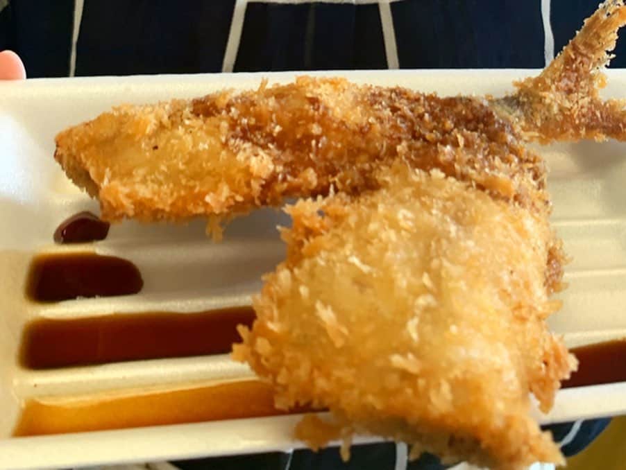 安藤咲良さんのインスタグラム写真 - (安藤咲良Instagram)「. #fmyokohama LuckyMe #小田原みなとまつり の会場からお伝えしました♩ . 小田原みなと祭りは、魚を食べたり買うだけでなく、アジの干物づくり教室など、体験もできるお祭りでした✨  小田原市の魚である、アジ！  フライがサクフワでとても美味しかったです😆💓 . そして、海上保安庁湘南海上保安署の方と、写真撮っていただきました🤳！ お祭りでは制服を着ることもできます♩ 「うみかぜ」に体験乗船していた子たちがとても楽しそうでした☺️ . #shonanjoyfuldrive #ネッツトヨタ湘南 #リポーター #小田原市 #アジフライ #海上保安庁巡視船 #うみかぜ」8月4日 14時49分 - sakura.ando