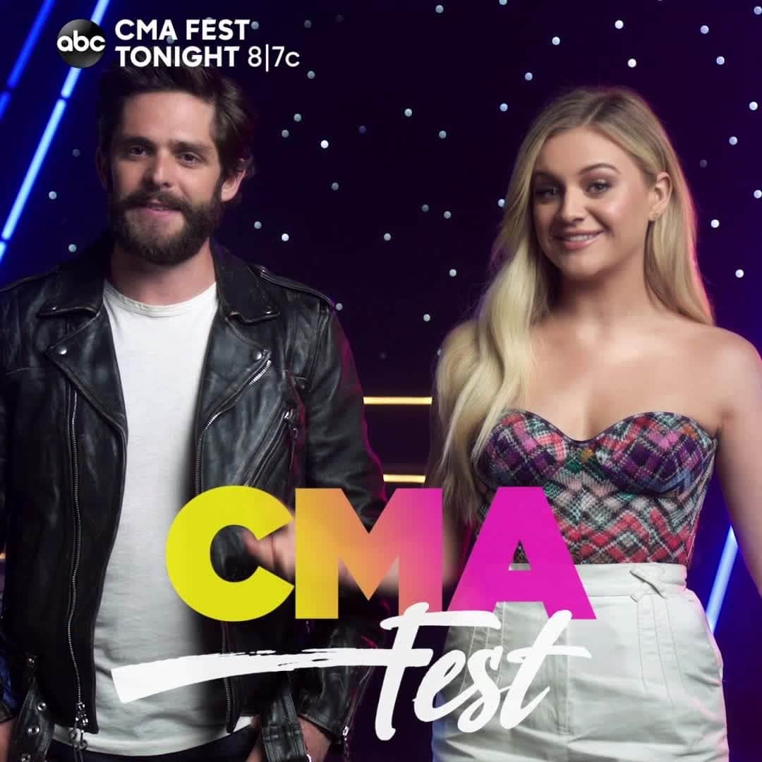 アメリカン・ブロードキャスティング・カンパニーのインスタグラム：「The best-est of country all in one place!! Don’t miss #CMAFest TONIGHT at 8|7c on ABC with hosts Kelsea Ballerini and Thomas Rhett!」