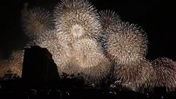 湯浅喬子のインスタグラム：「神戸✨#hanabi#2019#0803」