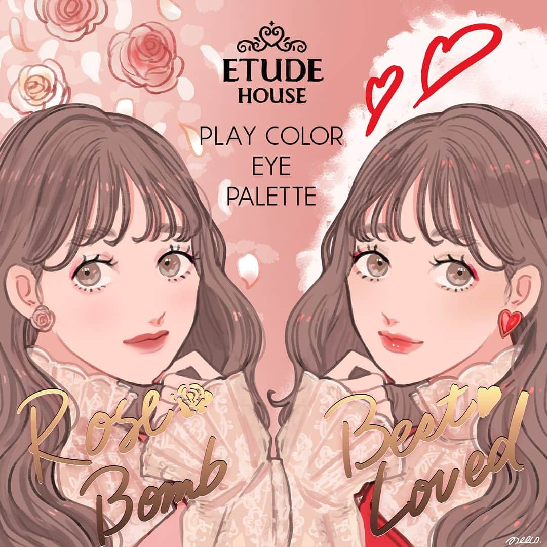 みーこさんのインスタグラム写真 - (みーこInstagram)「エチュードハウス様(@etudehousejapan )からいただいたプレイカラーアイパレットの『ローズボム』『ベストラブ』でアイメイクを考えてみました🥰  かわいいお色ばかりで、色んなメイクができそうです！お色によってはチークにも使えるみたいです🌷  エチュードハウス様、ありがとうございました！  #エチュードハウス #etudehouse #イラスト #イラストレーター #イラストグラム #コスメ #韓国コスメ #プレイカラーアイパレット #アイメイク #アイシャドウ #コスメイラスト #メイク #メイクアップ」8月5日 1時09分 - meecosme