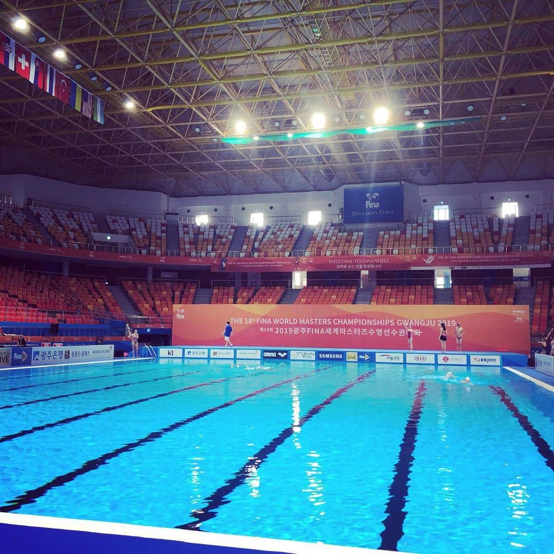 のインスタグラム：「🇰🇷 あしたから試合はじまります。 . #mayasaya #artisticswimming #artisticswimmer #pool #finamastersworldchampionships @fina1908 @fina.gwangju2019」