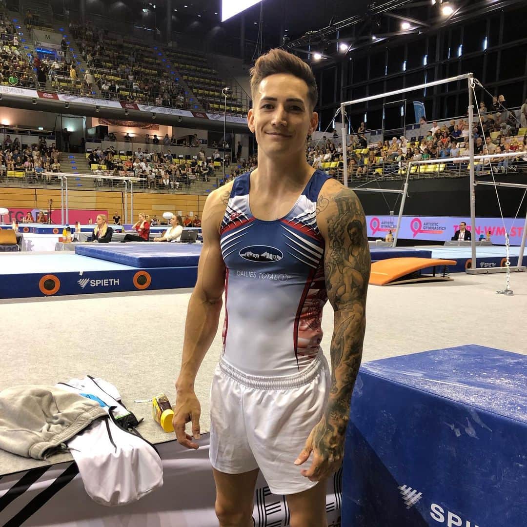 マゼル・ニューエンのインスタグラム：「Ready for @diefinals_berlin2019! 🤸🏽‍♂️🔥 #finals #berlin #gymnastics #ready #goforit #themarcelnguyen」