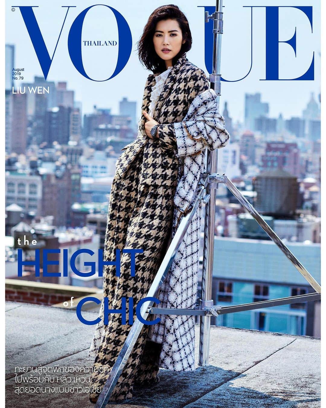 リウ・ウェンさんのインスタグラム写真 - (リウ・ウェンInstagram)「Two new covers for @voguethailand from the rooftops! Such a fun day with @kullawit @russelljames @katie_mossman @fulviafarolfi @davidvoncannon @marthafekete Thank you for having me on the August issue! 😘🌇」8月4日 19時09分 - liuwenlw