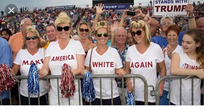 レイ・アレンのインスタグラム：「So last night I went to bed mourning the mass shooting in El Paso Texas only to wake up this morning to hear that Dayton Ohio also is dealing with a mass shooting that occurred over night. These shooters are white supremacists and they are unapologetic about their behaviors! We must do better people! The color of your skin does not make you better or worse than someone else! Just look at these photos of hate, division and exclusion!  These people show up at Trump rallies and think that they are ok to spew this hate because the President of the United States of America does not denounce it! What does, " make America White Again even mean"? If you wonder why most black and brown people in this country hate Trump this is why. How would you feel if you were black or brown in America and saw these images all around the place and the president of the United States of America spoke at rallies that encouraged this behavior! Washington DC please do something. White supremacy in America is our terrorist! We need to start labeling it as such. It's just a matter of where it will happen next! As 2020 comes upon us we need to get ready to vote people! Let your voices be heard! We need to get people in office that will hear all people and vote for a decent, better America. The first picture was photoshopped I know this, but the reason I posted it is because it is the sentiment that exists amongst a sect of people in America! And to keep it all the way real, this is what most black and brown people see when a person walks by with a maga hat on! Just sayin! So for the record I didn't paint any signs on walls so don't get mad at me for this post. If this racist behavior doesn't make you mad I'm not saying you're racist but you condone racism and you are just as much a part of the problem. Remember, You have a choice of who you want to follow, so if you don't like what I'm saying then just unfollow, No announcement necessary! #eachoneteachone #lovenothate #elpasotx #dayton #prayersarenotenough #gunreformnow  #newzealand #dontmakeexcusesoffersolutions」