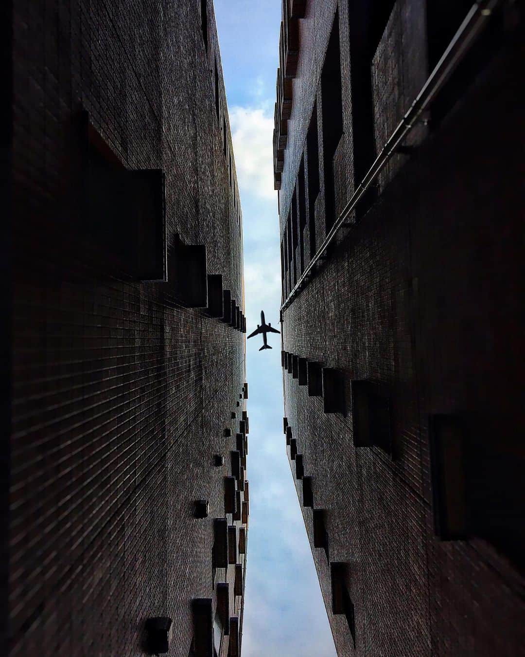 のインスタグラム：「. . The sky that looked up, the plane! . . . . Tokyo, Japan.」