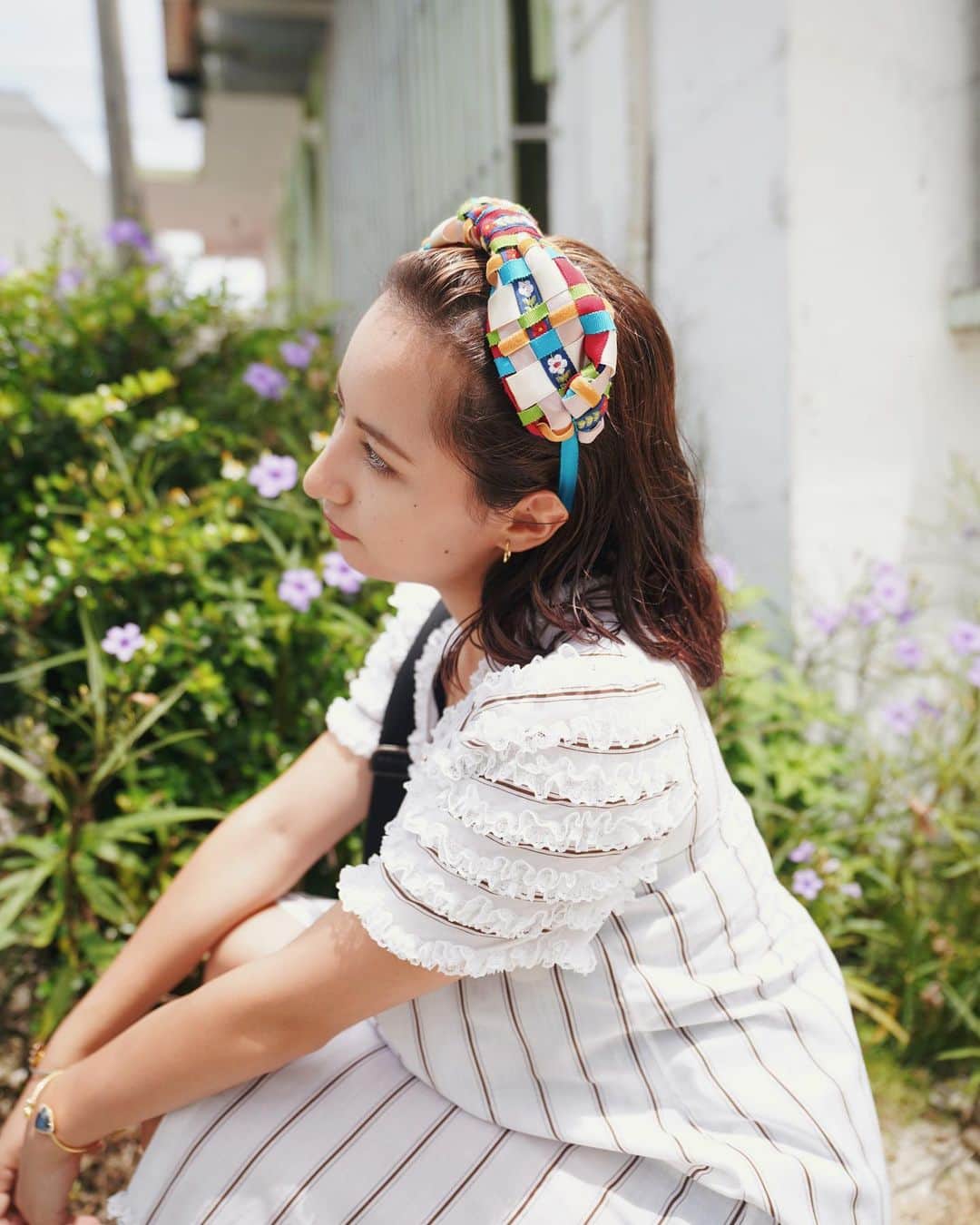 Julia Castroさんのインスタグラム写真 - (Julia CastroInstagram)「夏は女の子ぽい格好もしたくなっちゃう🐩 ピントが合ってなかったからフィルムカメラ風に加工してみた📸 写ルンです現像しないと〜 * #OKINAWA #trip #travel #japan #minatogawastatesidetown  #naha #urasoe #photography #summer #fashion #girls #style #retro #filmcamer #girl #沖縄 #港川ステイツサイドタウン  #那覇 #浦添 #旅 #旅行 #ファッション  #レトロ #写真 #フィルム #フィルムカメラ #加工 #julifashion」8月4日 22時08分 - julia.c.0209