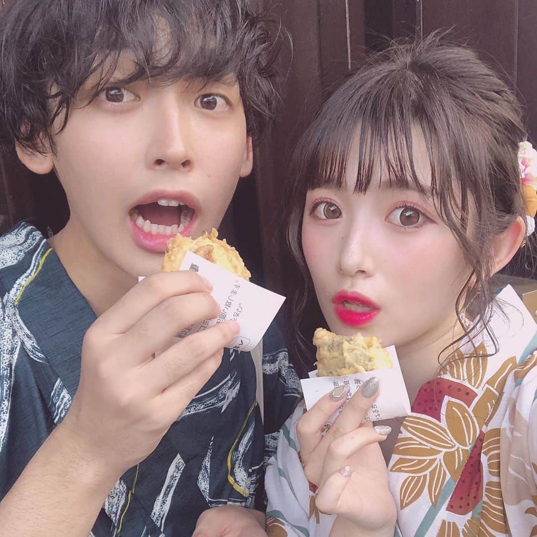 青木菜花のインスタグラム：「.﻿ .﻿ 一年と半年記念日😊❤️❤️﻿ .﻿ .﻿ #なのかじ #1年6ヶ月 #記念日」