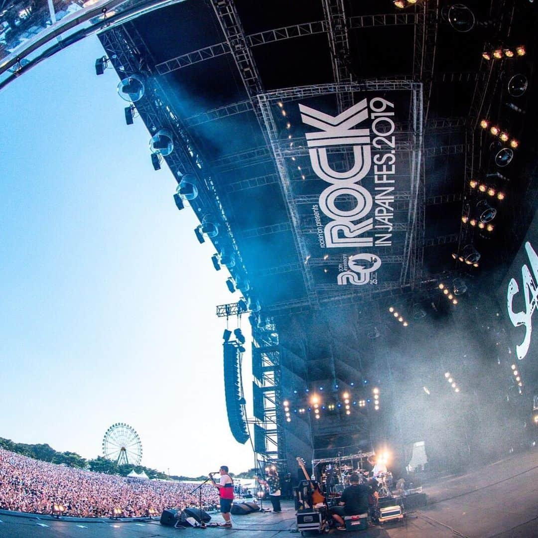 山口隆さんのインスタグラム写真 - (山口隆Instagram)「ROCK IN JAPAN FESTIVAL 2019  あんなミラクルなかなかないね😉 キミと一緒にあんなライブができて本当に良かった。 ろっくんろーるいずのっとでっど。 photo by @vizkage  #rijf2019 #サンボマスター」8月4日 22時41分 - yamaguchi_sbm