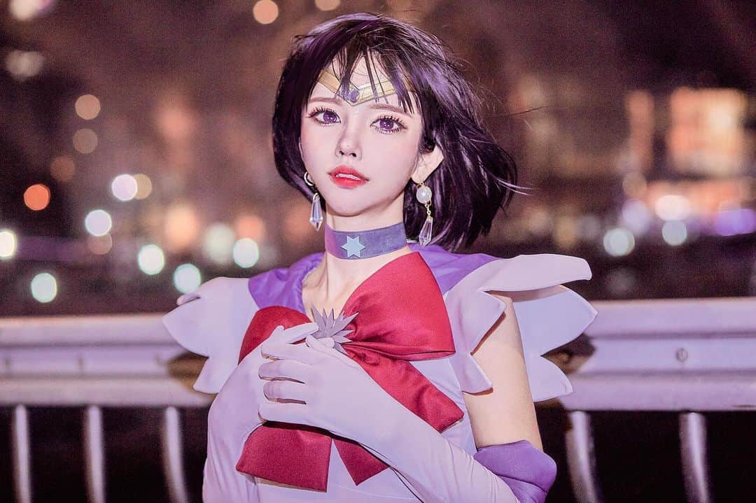HAIMのインスタグラム：「💜 Photo by. @janwoo.pic  #sailormoonsaturn #sailormoon #saturn #cosplay」