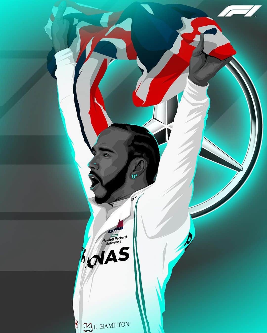 F1さんのインスタグラム写真 - (F1Instagram)「@lewishamilton wins in Hungary! 👊 . That’s victory number SEVEN at the Hungaroring for the Briton 🏆 . #HungarianGP 🇭🇺 #Formula1 #F1」8月4日 23時48分 - f1