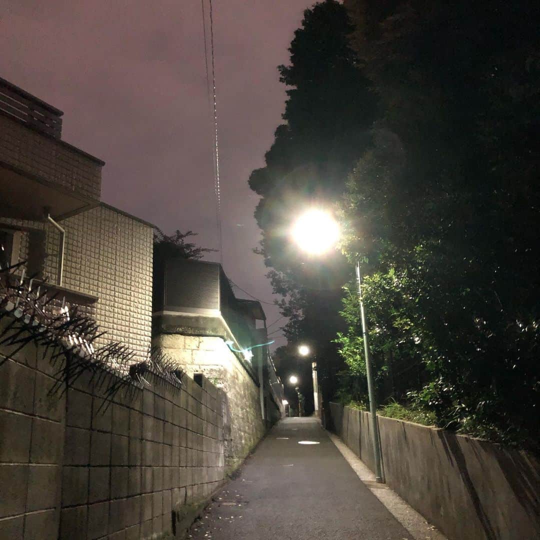 のインスタグラム：「青山墓地付近#夜散歩#階段#坂道#港区」