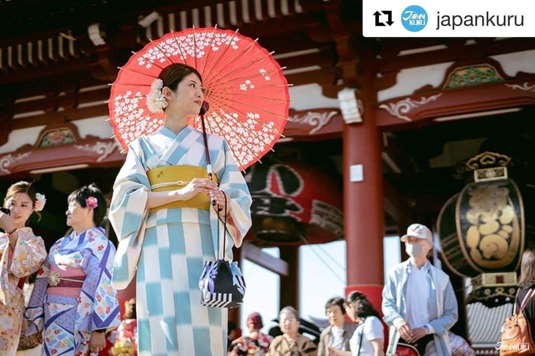 柳めぐみのインスタグラム：「#Repost @japankuru with @get_repost ・・・ Two ways to time travel:⁠ 1: Dress up in kimono in Asakusa. What century are we in, again?⁠ 2: Hop on the Tsukuba Express Line, and get all the way from Asakusa to Kita-Senju in just 6 minutes. ⁠ Okay, maybe neither is real time travel, but they both feel like it!⁠ (article link in bio)⁠ •⁠ #japankuru #asakusa #tokyo #tsukubaexpress #kimono #着物美人 #timetravel #retro #도쿄여행 #나홀로여행 #아사쿠사 #고속전철 #츠쿠바익스프레스 #淺草 #東京 #日本旅遊 #和服 #筑波快線 #japantrip #japanlife #explorejapan #visitjapanjp #travelislife #Japan #日本 #Japon #일본 #япония #Japão」