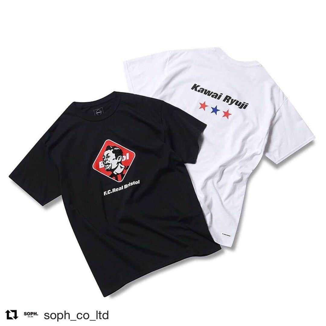 河合竜二さんのインスタグラム写真 - (河合竜二Instagram)「#Repost @soph_co_ltd with @get_repost ・・・ Kawai Ryuji × F.C.Real Bristol . 浦和レッズ、横浜F・マリノス、コンサドーレ札幌で活躍し、昨季限りで現役を引退した河合竜二選手の引退試合が2019年8月10日（土）に札幌ドームで開催される。 これを記念して、F.C.Real BristolとのコラボレーションTシャツがリリースされる。 . Kawai Ryuji × F.C.Real Bristol　¥6,000 + TAX Color : BLACK , WHITE Size : S , M , L , XL *こちらの商品は、SOPH.shopでのお取り扱いはございません。 . 詳しくは下記特設サイトをご覧ください。 https://www.consadole-sapporo.jp/kawai-retirement . #FCRB #河合竜二#河合竜二引退試合 #consadole #コンサドーレ #横浜fマリノス #fmarinos #浦和レッズ#urawareds#Jリーグ #Jleague」8月5日 10時15分 - ryuji.kawai444