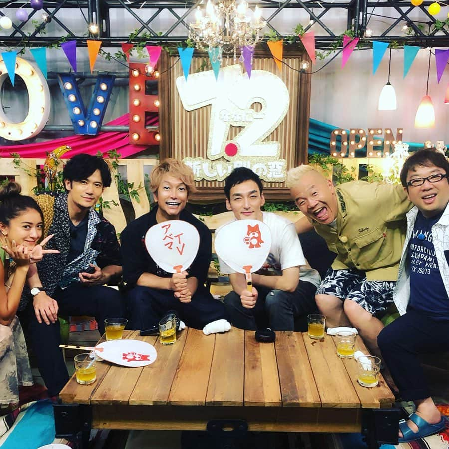 香取慎吾さんのインスタグラム写真 - (香取慎吾Instagram)「8月の #ななにー も 楽しかったです！ ありがとうございました！ #Katt  #草彅剛 #稲垣吾郎 #みちょぱ #キャイーン #香取慎吾 × #matt」8月5日 2時36分 - katorishingo_official