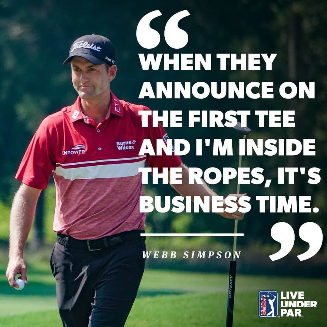 PGA TOURさんのインスタグラム写真 - (PGA TOURInstagram)「It’s go time for @WebbSimpson. Currently, a solo 5th or better would move him inside the #WyndhamRewardsTop10. #LiveUnderPar」8月5日 3時30分 - pgatour
