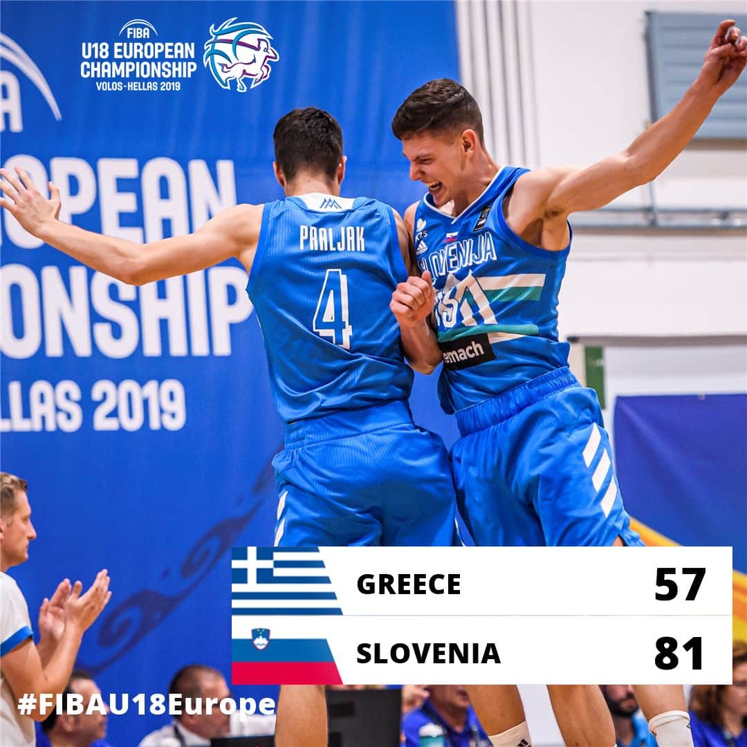 FIBAさんのインスタグラム写真 - (FIBAInstagram)「@kzs_si 🇸🇮 are back at the podium for the first time since 2002🥉. #FIBAU18Europe」8月5日 4時21分 - fiba